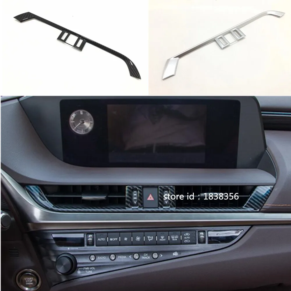 

Car middle garnish cover detector trim front air conditioning outlet vent hoods For lexus es es200 es250 es300h es350 2018 2019