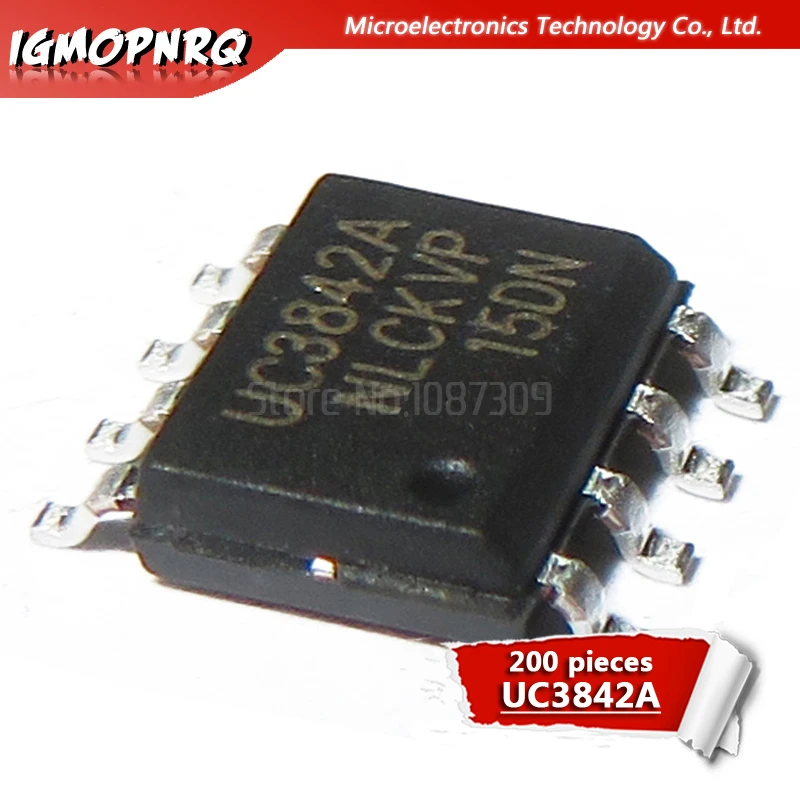 200 шт. UC3842A SOP8 UC3842 SOP UC3842B SMD новый и оригинальный IC | Электронные компоненты