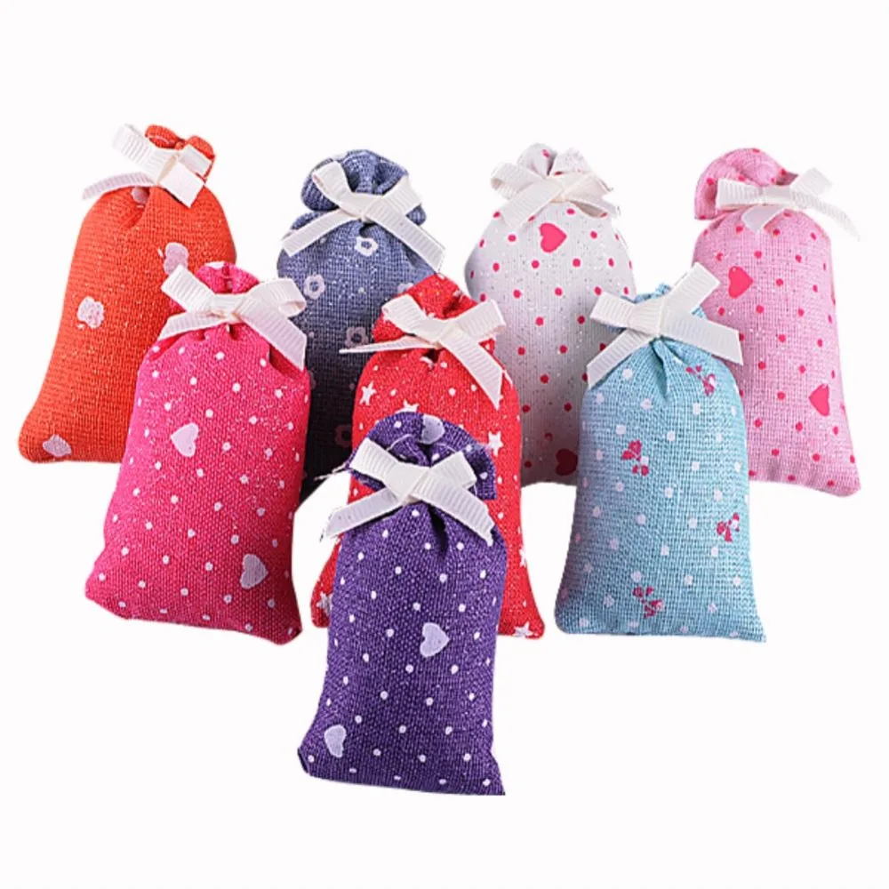 1PC/lot 8 Flower Smells Fragrant Scent Room Basket Closet Lavender Rose Tulip Smell Clean Air Bag Sachet