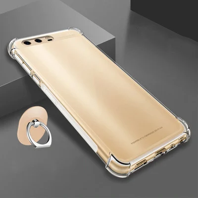 Coque чехол для huawei P10 Plus Capa мягкий прозрачный ТПУ подушка безопасности Чехол защитный телефонные чехлы для huawei P10Plus VKY-AL00 задняя крышка - Цвет: Бежевый