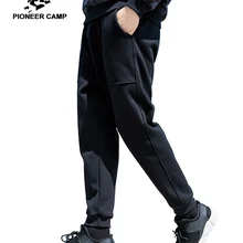 Пионерский лагерь, повседневные мужские спортивные брюки с карманами, облегающие черные мужские повседневные штаны для бега, высококачественные весенне-осенние брюки AZZ902145