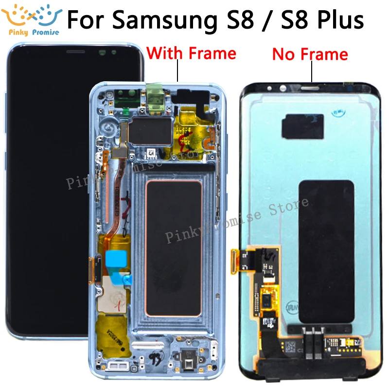 

For Samsung S8 LCD with Frame Replacement for SAMSUNG Galaxy S8 Plus LCD G955 S8 G950 G950F Display lcd Touch Screen Digitizer