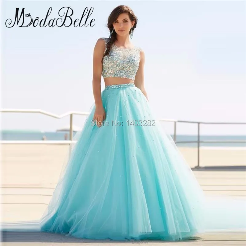 Blue Mermaid Prom Dresses