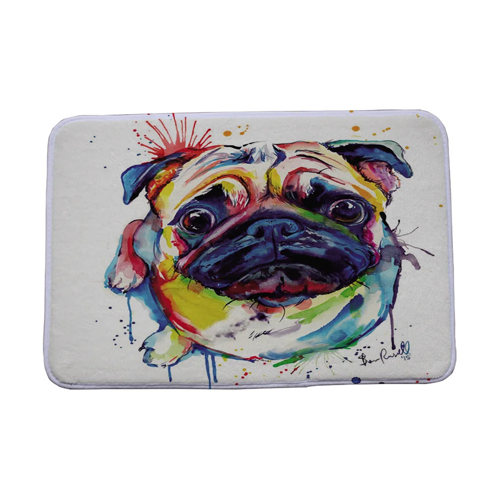  Miracille Customized Coral Fleece Floor Mat Bath Decor Anti Slip Door Mat with Your Image Rugs and 