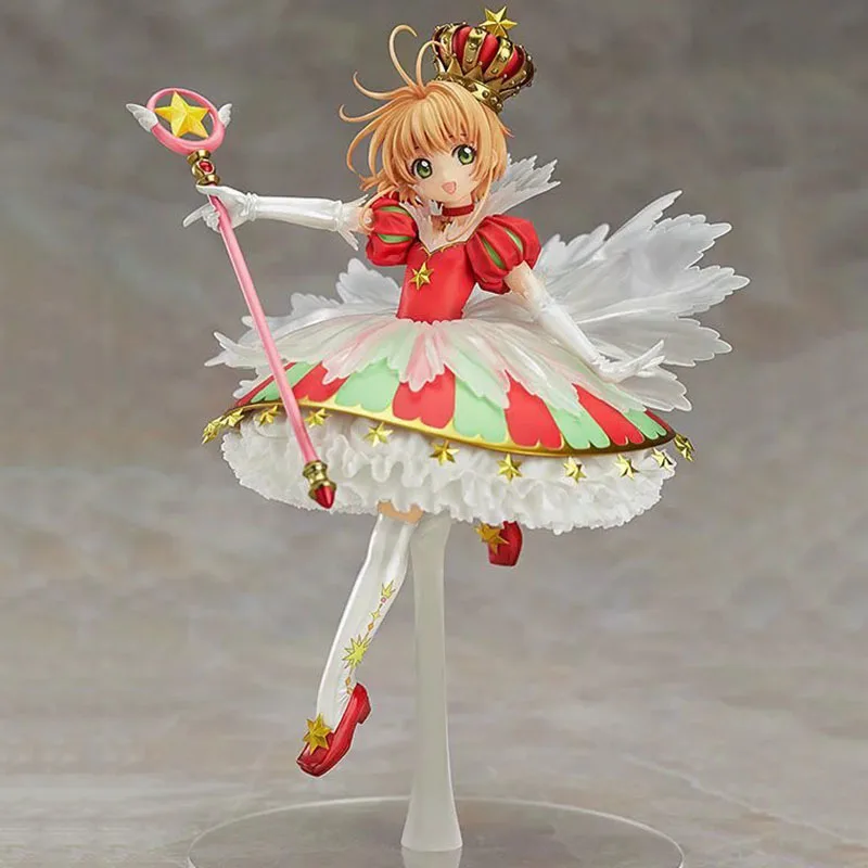 Аниме карточка Captor Sakura Figure Kinomoto Sakuara 15th anniversary эксклюзивная фигурка игрушки коллекции подарок для девочек