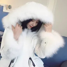 2016 new hot winter Thin Warm woman Down jacket Coats Parkas Outerwear Hooded fox Fur collar long plus size 2XXL Brands Cold