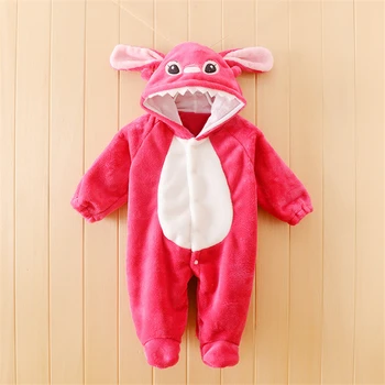 

Spring Autumn Baby Clothes Flannel Baby Boys Clothes Cartoon Animal Hooded Jumpsuits Infant Girls Rompers Baby Clothing Bebe