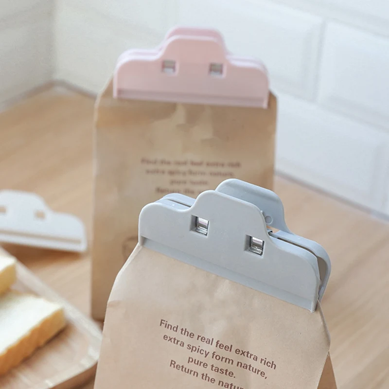 5 шт./компл. Кухня Еда сумка для хранения упаковщик домой прищепка офисные Бумага файлы клипы Пластик герметик зажим зажимы для хранения Карманный держатель