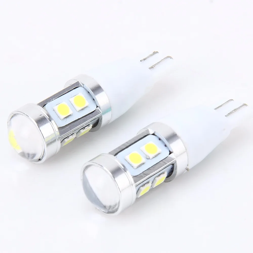 

2x T10 194 W5W CAR LED Bulbs Super Bright 30W 10 SMD3030 12V White Yellow Red Puple ice bule Clearance Lights Reading lamp