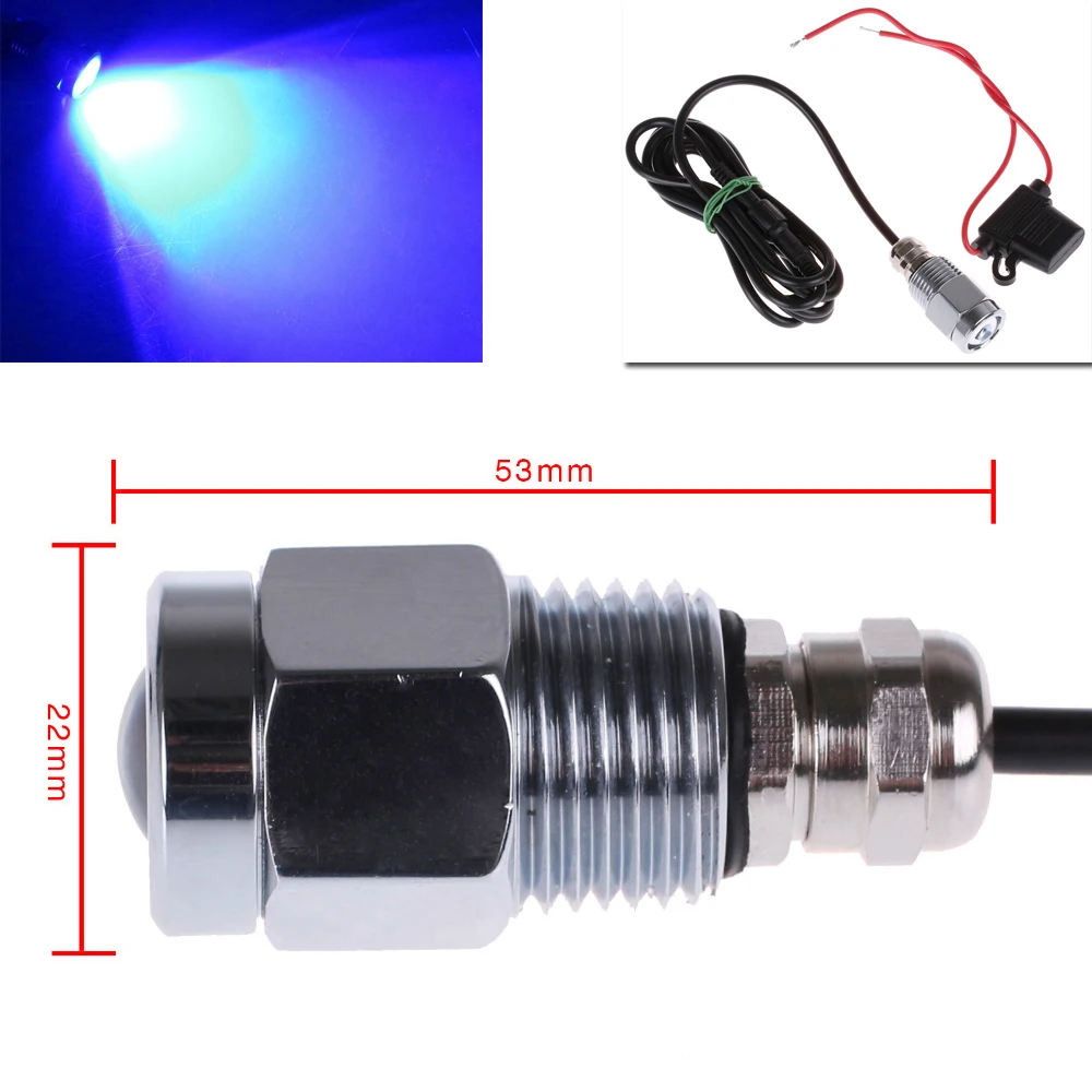 1x LED Underwater Lights for Boats with connector 9W Waterproof IP68