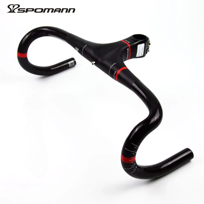 Spomann Xxx Bike Integrated Handlebar/stem Super Light Full Carbon Road