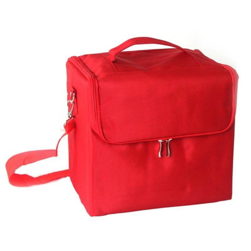 

Women Makeup Organizer Large Capacity Multilayer Clapboard Professional Cosmetic Bag Case Beauty Salon Tool Bin