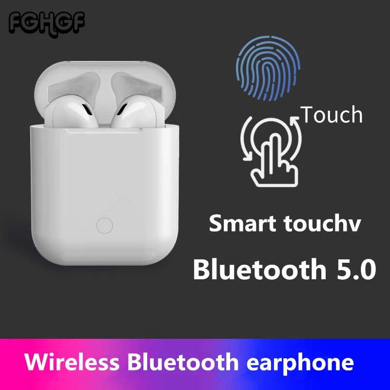 

Smart touch wireless charging Bluetooth 5.0 earphone sports running binaural in-ear mini earbuds for iphone Android headset