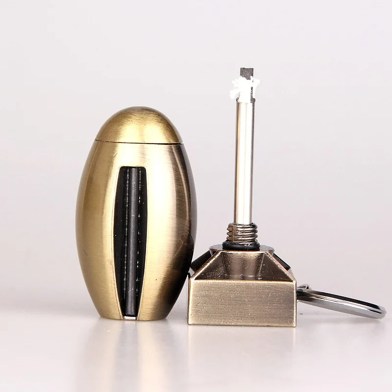 

Portable Flint Fire Starter Shell Matches Bottle Shaped Survival Tool Lighter Kit for Outdoor NO OIL