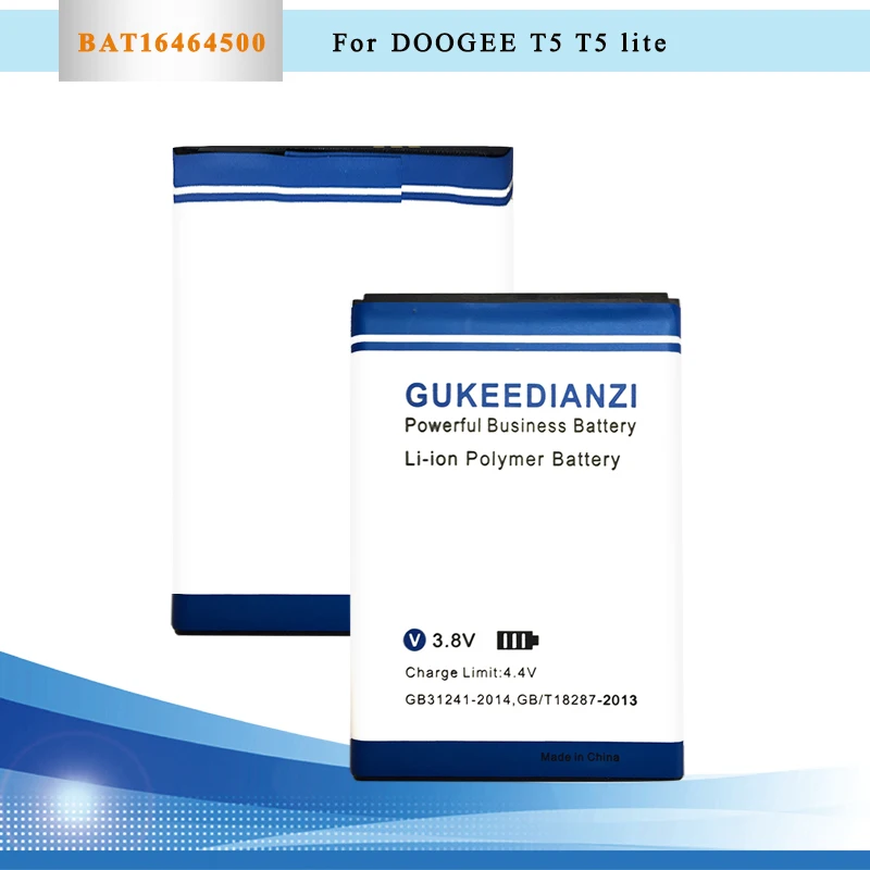 

GUKEEDIANZI Capacity 4500mAh Polymer Lithium Phone Battery BAT16464500 For DOOGEE T5 T5 Lite Rechargeable Stable Safe Battery