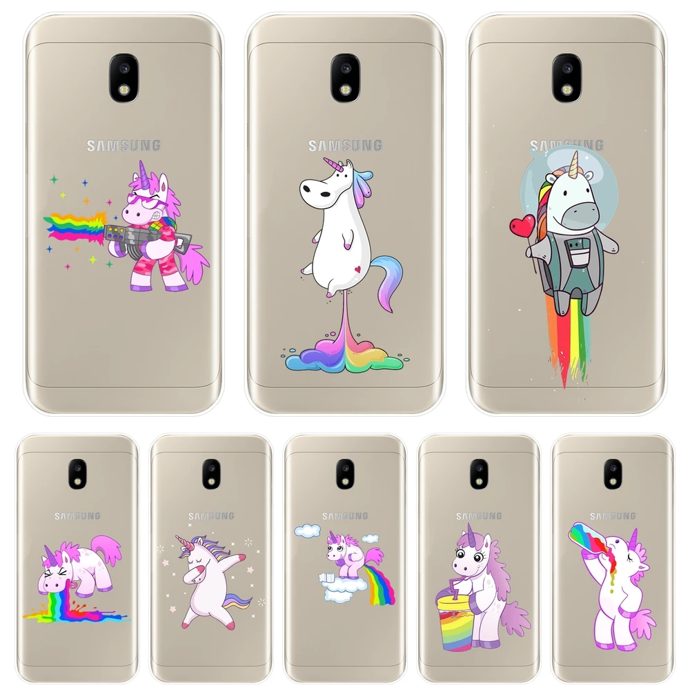 

Kawaii Unicorn Silicone Phone Case For Samsung Galaxy J3 J5 J7 2015 2016 2017 J2 J5 J7 Prime Samsung J4 J6 J8 Plus Back Cover