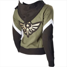 The Legend of Zelda Link Hoodie Zipper Coat Jacket Hooded Sweater Cosplay Costume For Men Women