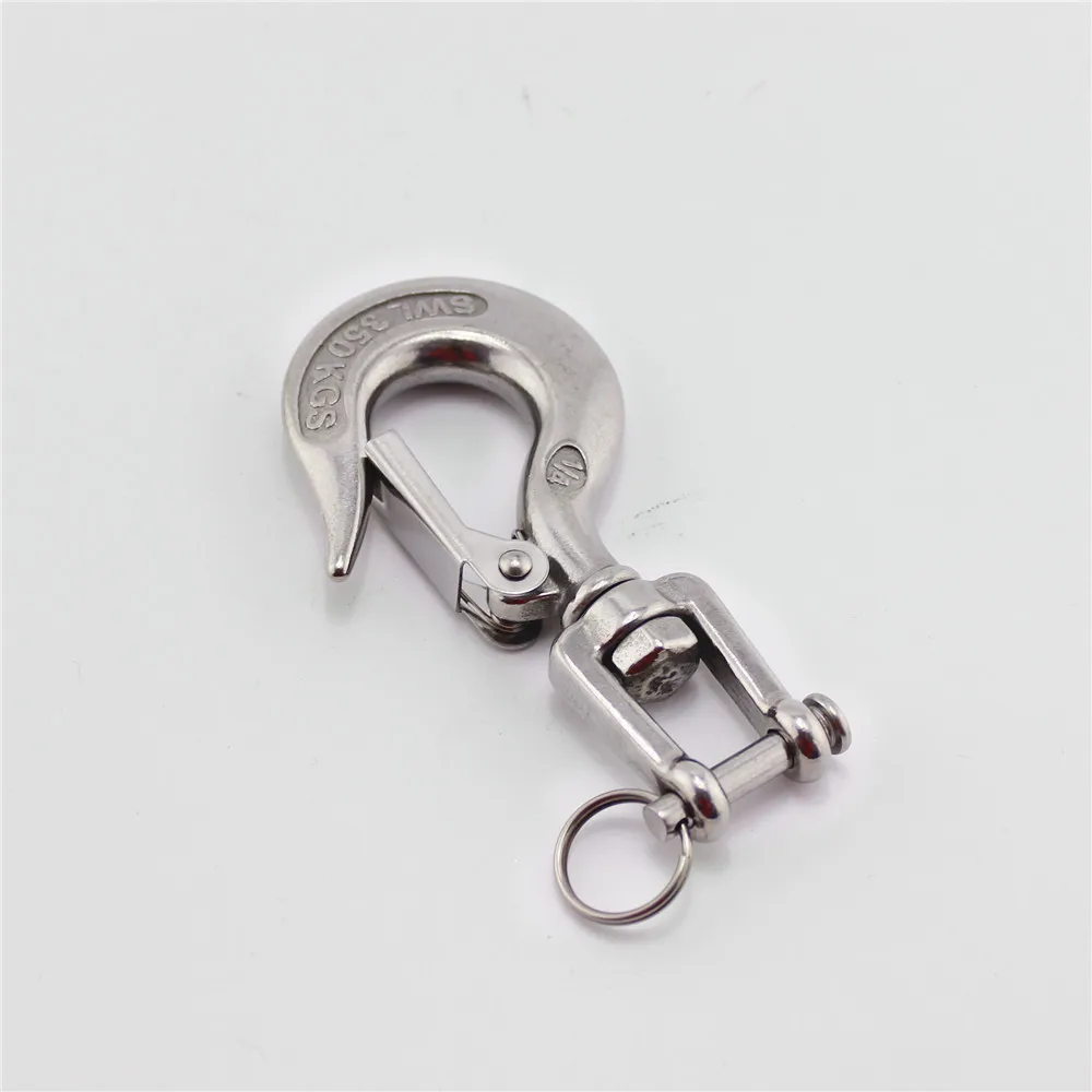 

304 Stainless Steel American Type Trigger Clevis Swivel-Eye Lifting Snap Tone Hook 150KG Loading Capacity