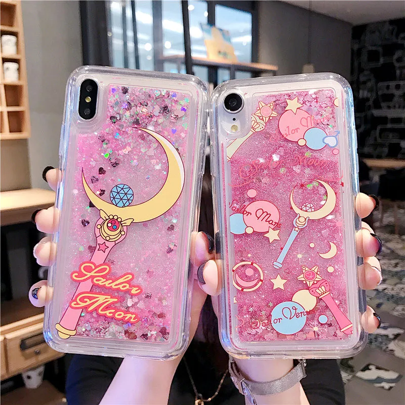 

Glitter Dynamic Liquid Quicksand Coque for Iphone 8Plus Case Soft TPU Cute Patterned Case for Iphone Xr 6 6s 7 Plus Xs Max Cover