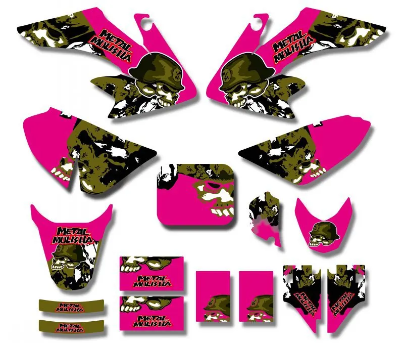 

H2CNC GRAPHICS & BACKGROUND DECAL STICKER Kits For Honda CRF50 2004 - 2012 2006 2005 2006 2007 2008 2009 2010 2011 CRF 50
