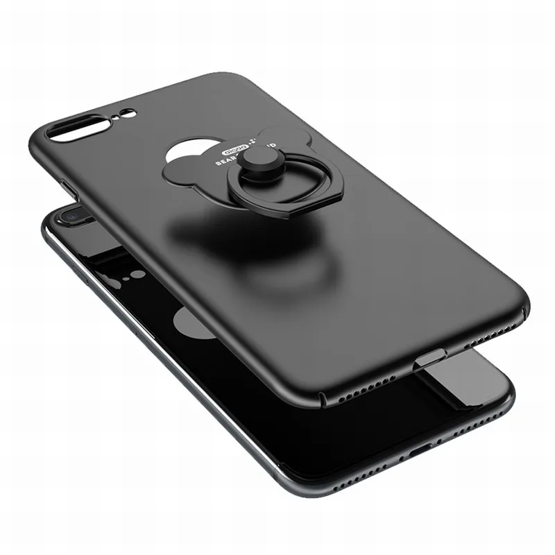 Ascromy For iPhone 7 Plus Case Bear Ring Holder 360 Degree Rotation bracket for Apple iPhone 8 Plus X 6 S 6S 5 5S SE Cover Coque (1)
