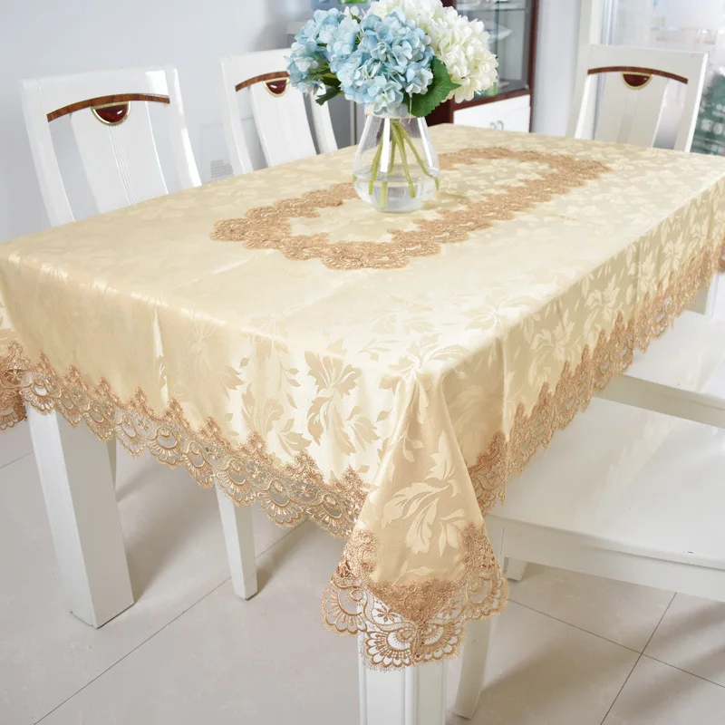 

2019 New European Rectangle Round Tablecloth Household Home Decor Chair Table Cloth Microwave Oven Air Conditioning Cover Towel