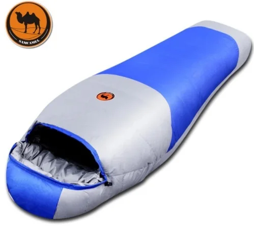 

Filling 1500g/1800g Duck Down Adult Thermal Autumn Winter Envelope Hooded Travel Camping Water Resistant Thick Sleeping Bag