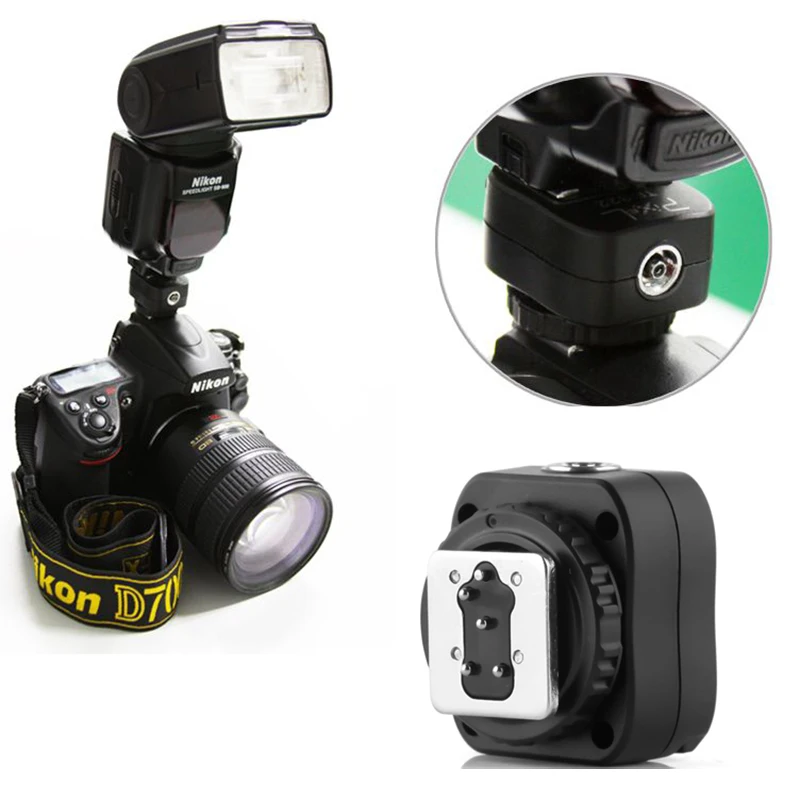 nikon pc port hot shoe adapter