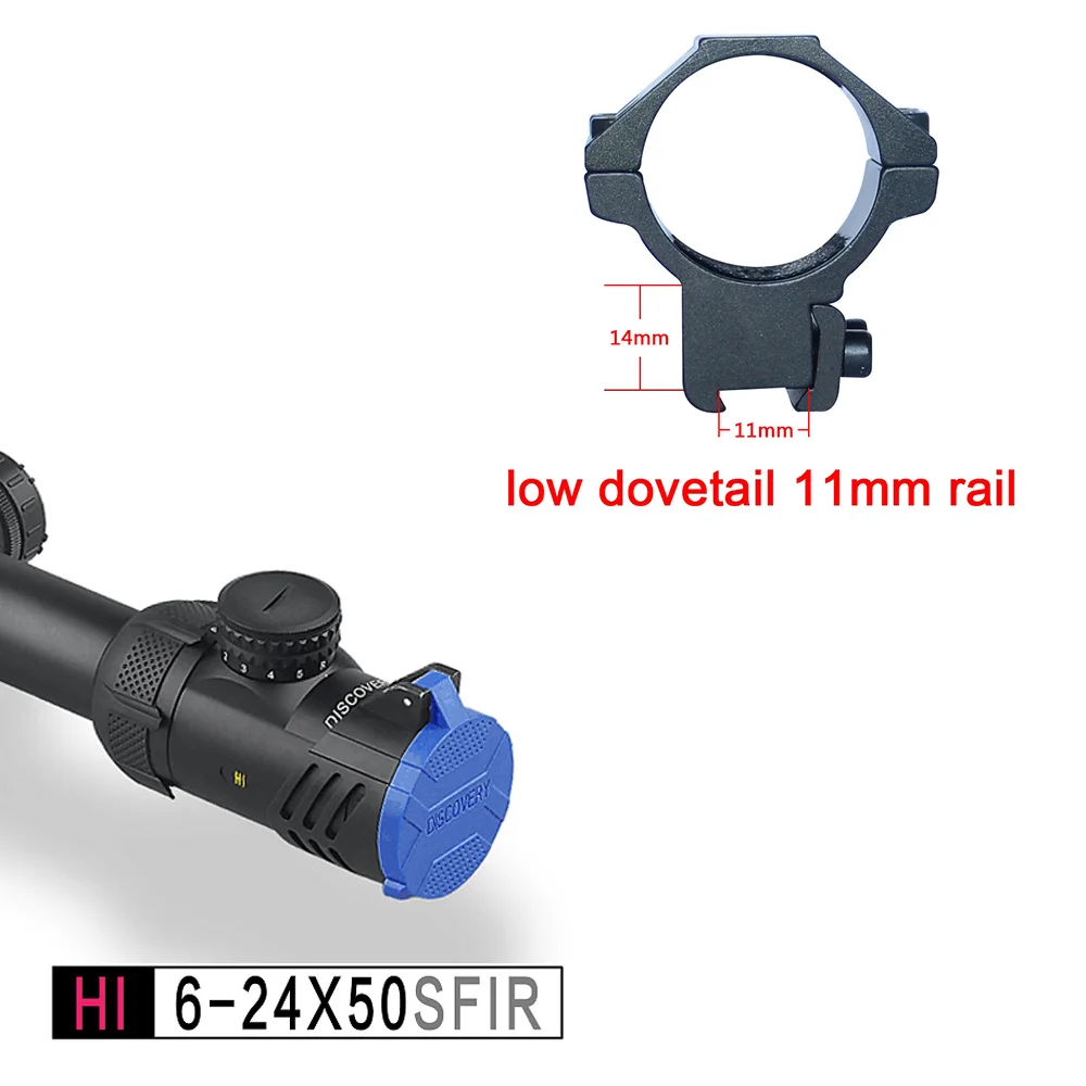 DISCOVERY HI 5-20 x 50SF оптический прицел прицельная сетка Half MIL-DOT - Цвет: SFIR low dovetail