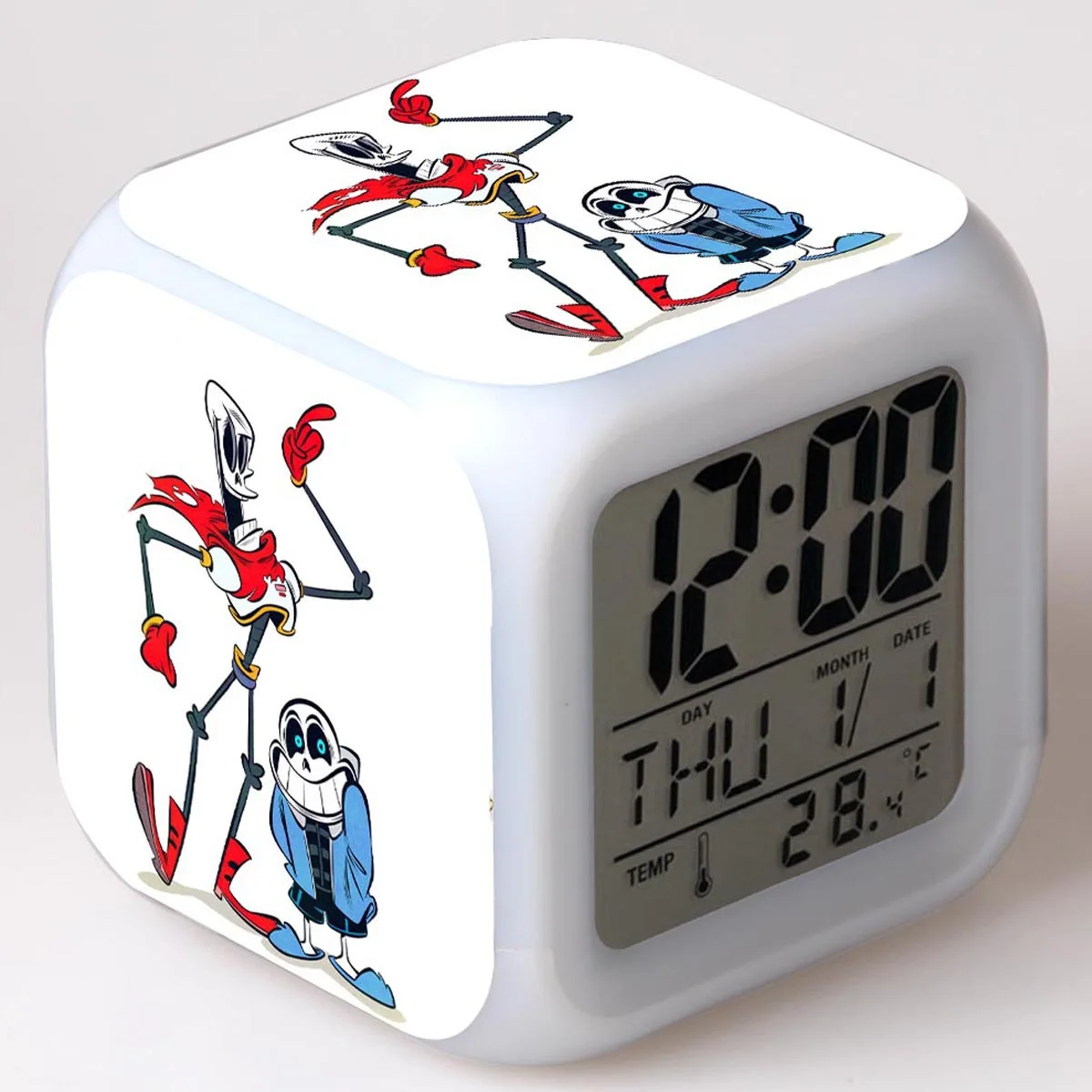11 Undertale мультяшный будильник детские игрушки Led reloj будильник, цифровой Электронные часы с будильником wake up light table reveil wekker - Цвет: 11