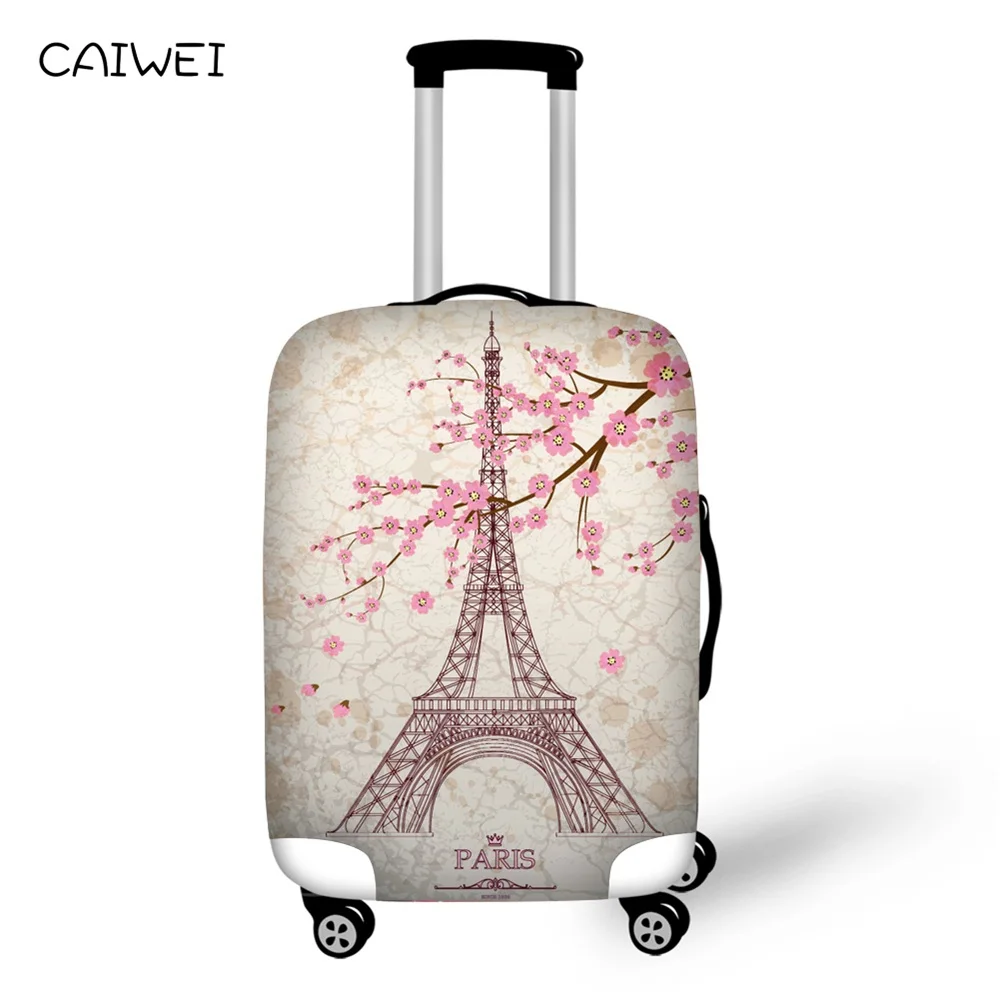 

Luggage Covers Protective For Trunk Case Apply to 18''-30'' Trolley Suitcase Eiffel Tower Anti-Dust Waterproof Cover