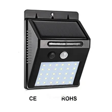30 светодиодов Солнечный свет Открытый ПИР Активированный датчик движения света для сада безопасности водонепроницаемый настенный светильник уличный двора тропинка