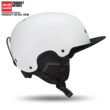 Лыжный шлем NANDN, Сверхлегкий и цельный, профессиональный шлем для сноуборда, мужской шлем для катания на коньках/скейтборде, много цветов - Цвет: Белый