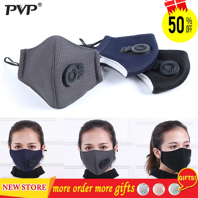 

1Pcs PM2.5 Pollution Mask Anti Air Dust and Smoke Pollution Mask with Earloop and Air Valve, Washable Respirator Mask Made