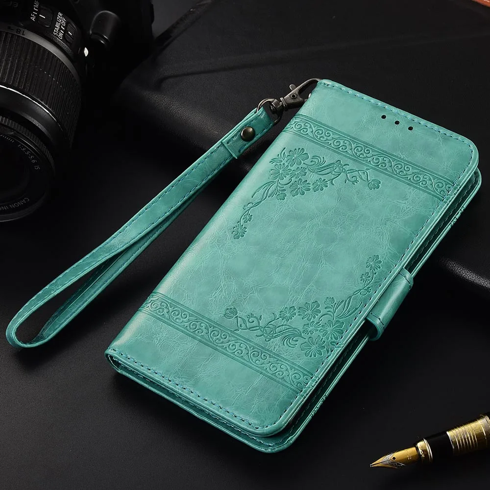 

Flip Leather Case For HomTom HT16 Pro Fundas Printed Flower 100% Special wallet stand case with Strap