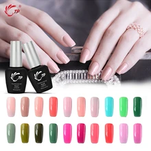 

TP Nail Gel Polish 8ml UV gel Varnis Manicure Lacquer 240 Color Semi Permanent Top Coat Base Soak-off 2018 Products bluesky Glue
