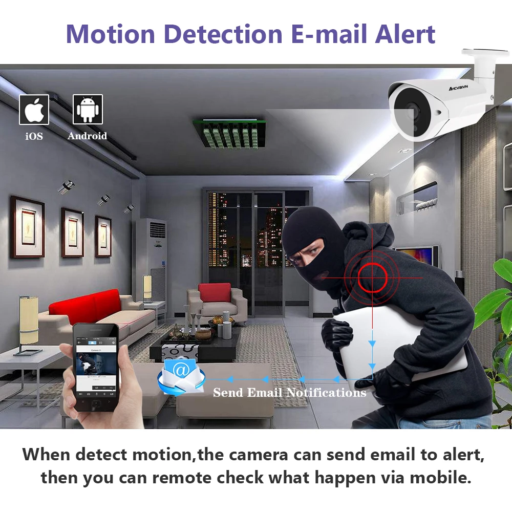  H.265 5MP CCTV System 8CH DVR kit 8pcs 5MP low illumination Camera Metal Waterproof Out/Indoor AHD  - 33007068946