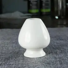 Горячая красивый белый или черный фарфор японская маття стенд бамбуковый венчик держатель Креативный дизайн безопасности упаковка