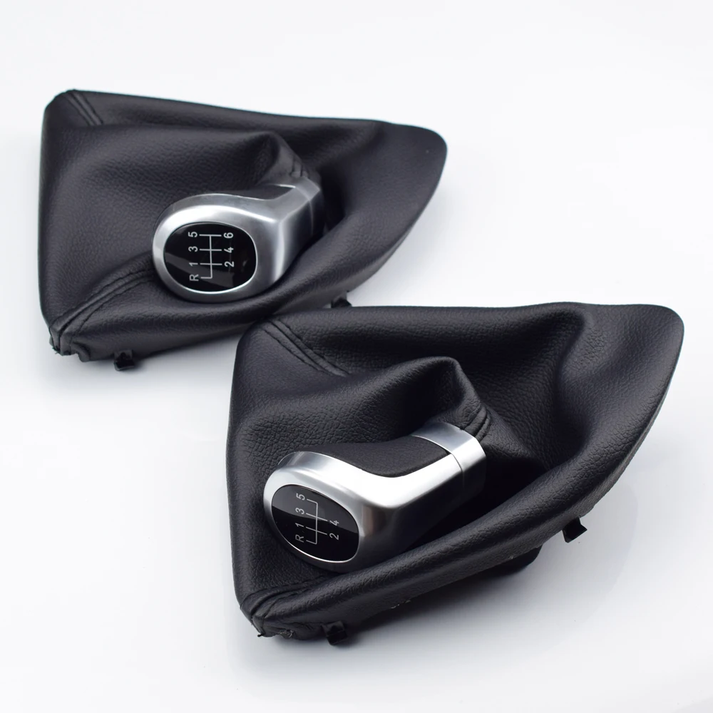 

Left Drive Side Complete Set For BMW E87 E88 E89 120i 120d 135i 5/6 Speed Gear Shift Knob Ball With Boot Gaitor Cover