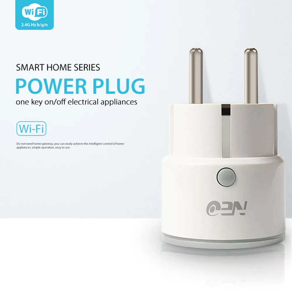 

Smart Mini WiFi Plug Outlet Switch work with Echo Alexa Google Home Remote EU for Android for IOS Smart Plug Life for iphone 7