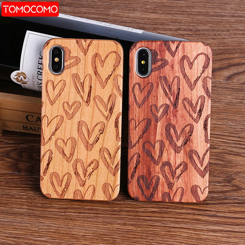 

Heart Plants Tree Pineapple Real Wood Case Capas Fundas For iPhone 6 6Plus 7 7Plus 8 8Plus X XS Max SAMSUNG S8 plus S9 S9 Plus