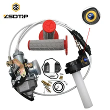 ZSDTRP Tuning Tuned Power Jet PZ30 Keihin Carburateur + Visiable Twister + Kabel + Grips + Reparatie Kit voor Honda KTM Yamaha TTR250