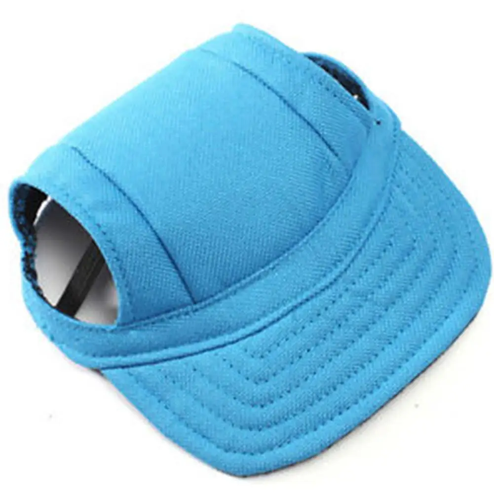 Cute Print Pet Cap wih Ear Holes for Dog Funny Cosplay Prop Hat Dog Sunshade Baseball Hat