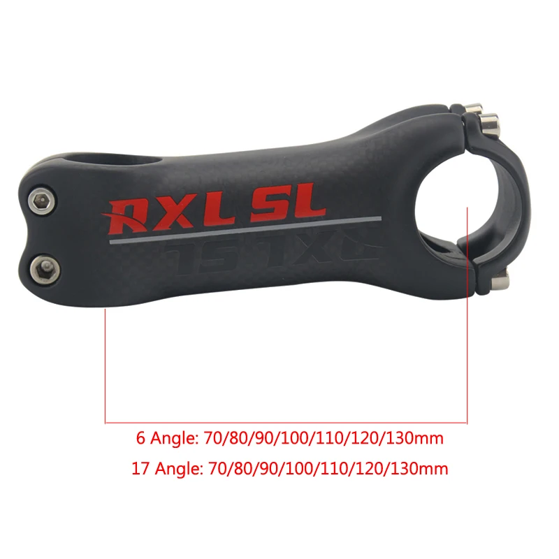RXL SL Carbon Stem 708090100110120130mm Bicycle Stem 617 Angle Handlebar Stem 3K Matt Bike Parts MTB Stem (12)