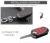 Genuine Leather Flip Key Case Fob Cover For Alfa Romeo