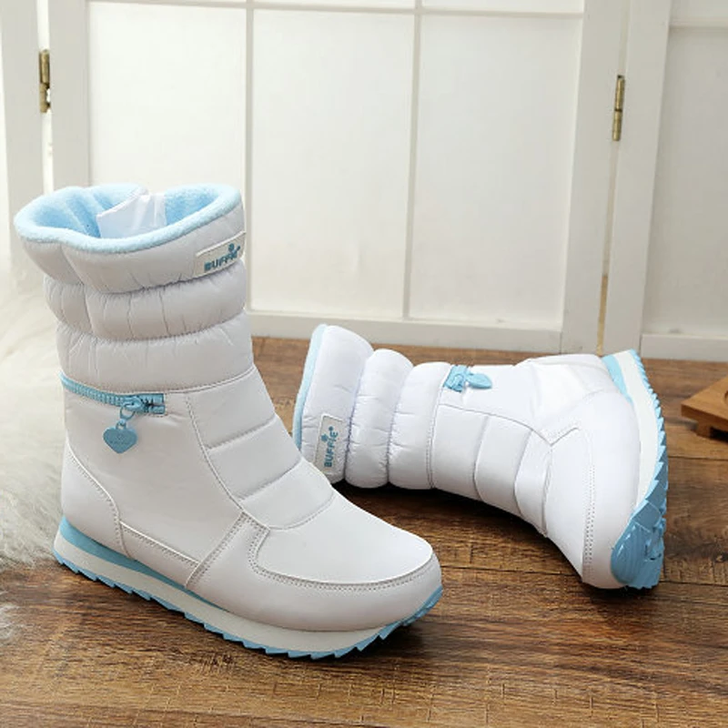 Г., новые женские зимние ботинки Водонепроницаемая Нескользящая теплая зимняя обувь на меху женские зимние ботинки для температуры-40 градусов