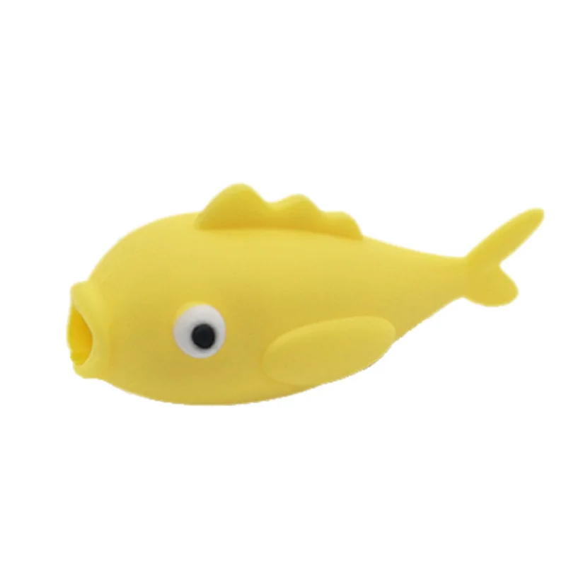 Одна милые животные Usb зарядное устройство защита для кабеля "укус" для Iphone Andriod кабель кусается Морская жизнь животные забавные игрушки для детей - Цвет: ZNNL050-11