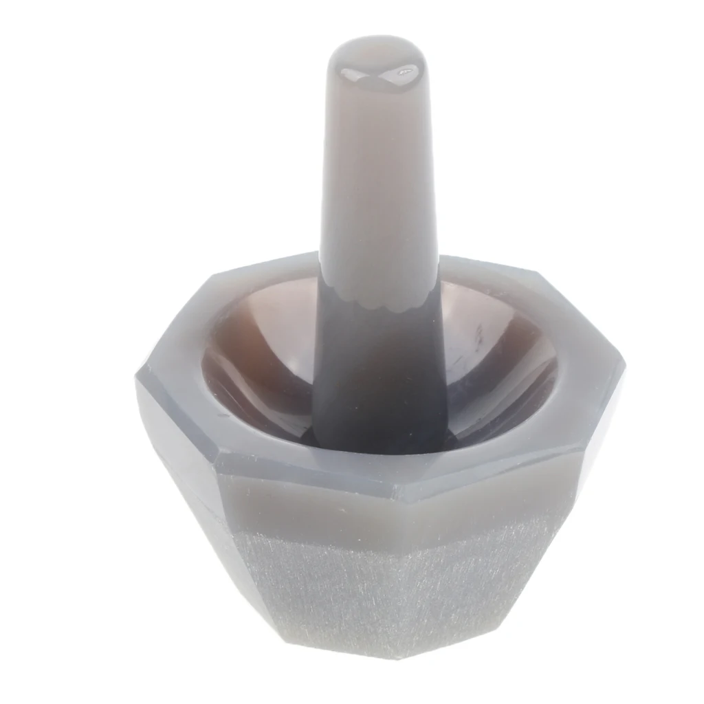 

Natural Agate Mortar and Pestle Set / Herbs Medicine Mixing Grinding / Spice Grinder / Mortar-grinder / DIY Tool