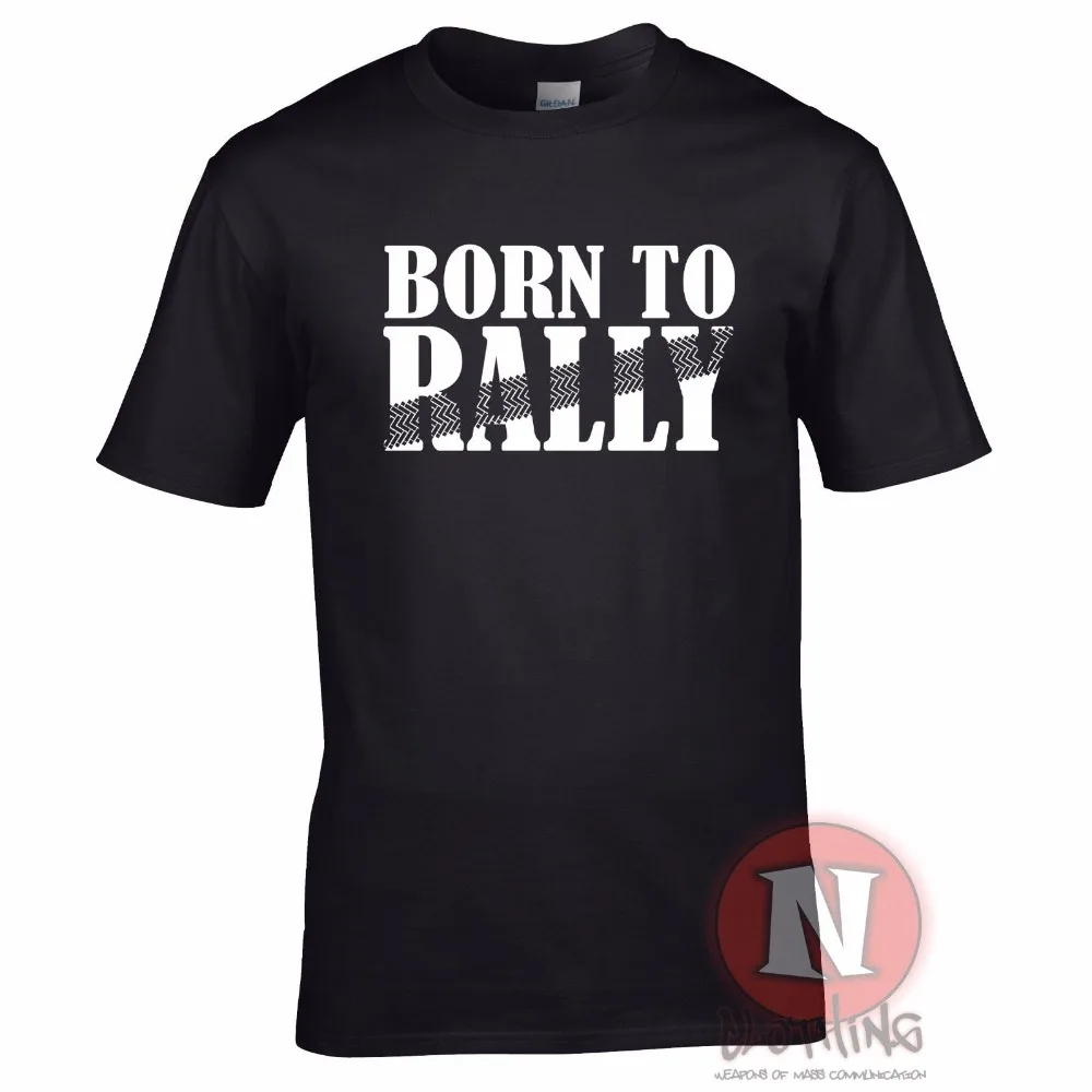 2019 Nuove Magliette Stampa Born To Rally T-Shirt Wrc World Rally Motor Sporter Car Auto Sporter Top Gear Maglietta Gialla