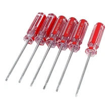 5 упаковок(6 шт. красная пластиковая ручка 2,0 мм треугольная отвертка наконечник